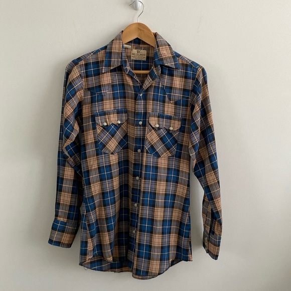 Men’s button down plaid - Picture 1 of 6